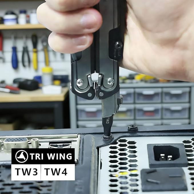 Security Bit Kit Set with Triwing Screwdrivers-TW3/TW4 Bit for Leatherman, Replacement Double-Ended Flat Screwdriver Bits for Leatherman Multi-Tool Accessories,S2 Steel (2Pack)