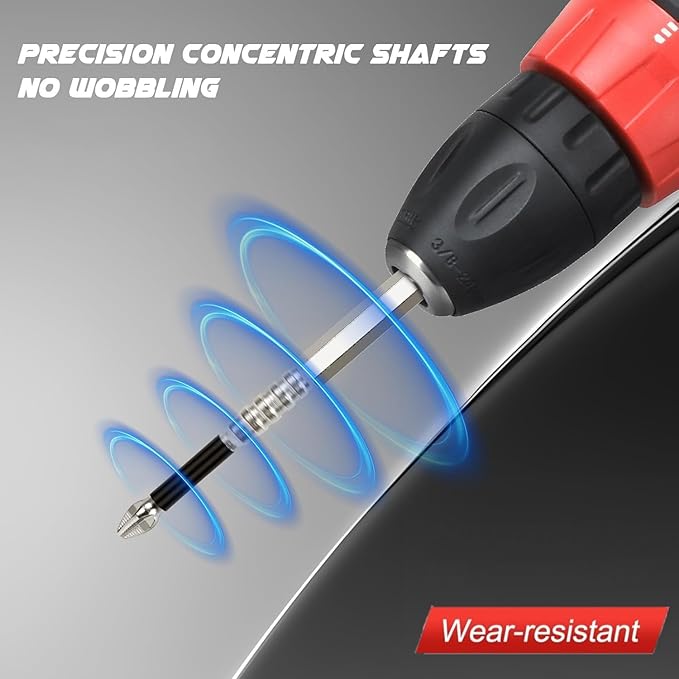 2025 New Upgraded 6pcs High Magnetic Screwdriver Drill Bit Set Anti-Slip & Electric Precision Strong Magnetic Drill Bits for Power Drill Impact Resistant Bit for Home DIY 25 50 65 70 90 150mm