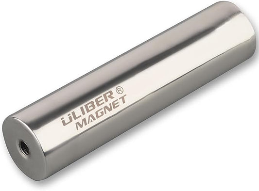 ULIBERMAGNET Magnetic Filter Rod,Super Strong Magnetic Filter Cylinder Bar,12000 Guass Neodymium Magnets Rod for Filter Dry Powder, Oil Filter, Iron Slag, Magnetized Water Impurity