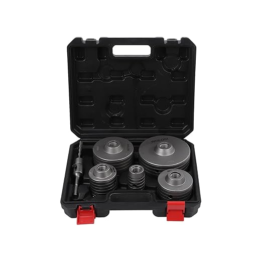 6PCS Concrete Hole Saw Kit,Masonry Hole Saw with SDS Plus & Max Shank for Masonry Brick Cement Stone Wall Drilling Core bit Set 40/65/80/100/125mm