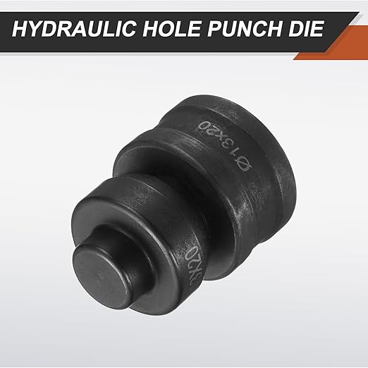 HARFINGTON Hydraulic Hole Punch Die 過13횞20mm Oval Hole 40Cr Steel Electric Punching Kit for CH60 Electric Punching Machine, Black