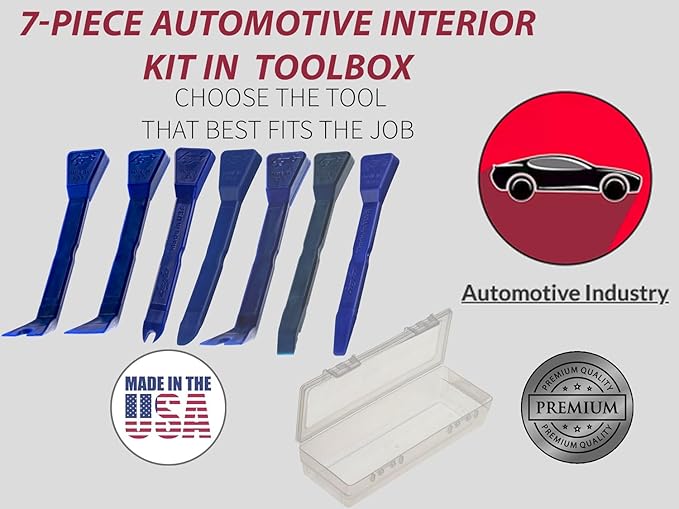 Bojo Tools - 7-Piece Automotive Interior Prying Tools Kit F1