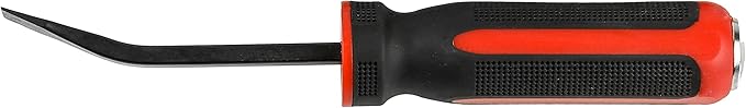 ARES 46005-8-Inch Pry Bar - Angled Tip for Lifting and Prying - Comfortable Non-Slip Double Injection Handle