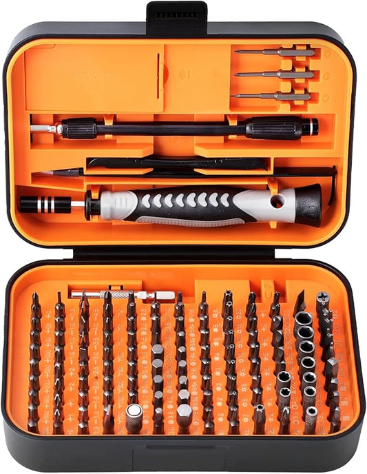 ORIA Precision Screwdriver Set, Magnetic Repair Tool Kit, 130 in 1 Professional Screwdriver Kit with 120 Bits, Built-in Magnetizer, Case, for Electronics, Watch, Eyeglasses, DIY Projects