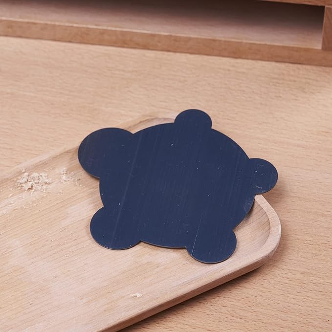 HERMIT TOOLS Pack of 4 Cabinet Scraper Card Set (4, 2Concave+2Convex)