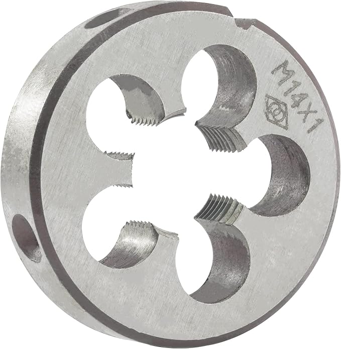 Aceteel M14 x 1 Metric Round Die, Machine Thread Die M14 X 1.0mm Right Hand