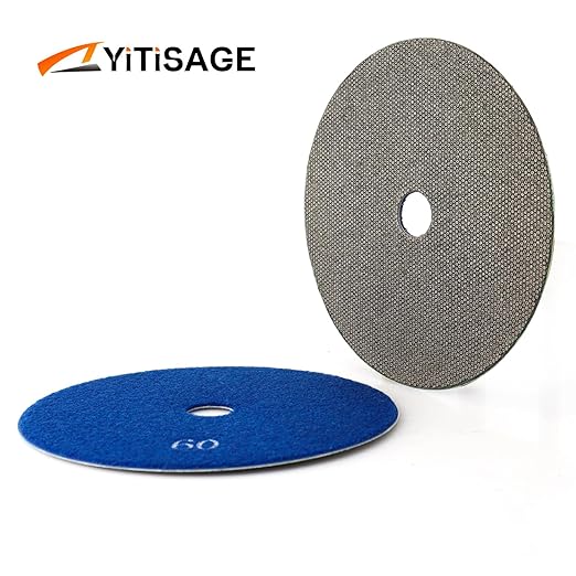 6 Inch Electroplated Diamond Grinding/Polishing Pads Sanding Granite Concrete Glass Metal Stone Grinding Disc(grit 60-1pc)