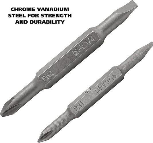 GreatNeck 11-in-1 Multi-Bit Screwdriver and Nut Driver (6-in1 Round Handle)