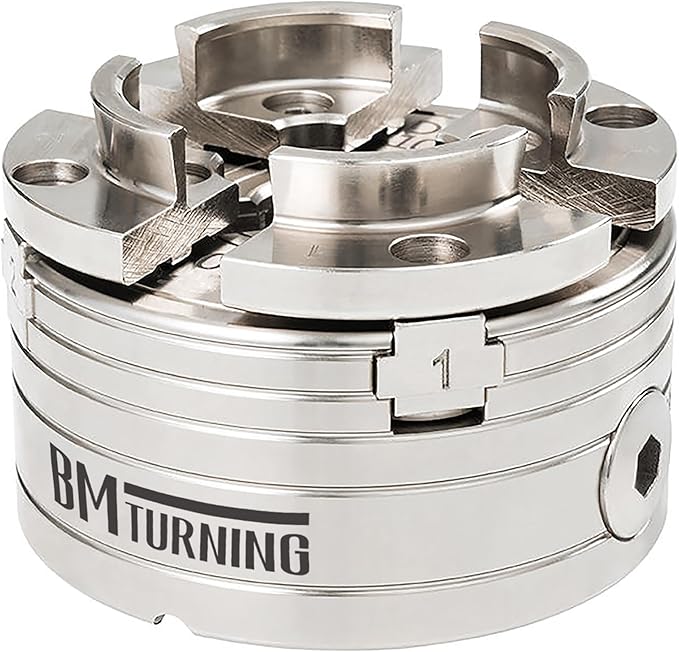 BMT-JS50N 50mm Dovetail Jaws for Woodturning Lathe Chucks, Extended and reverse dovetails handle both bowls and spindle workpieces, Compatible with Super NOVA 2, G3.