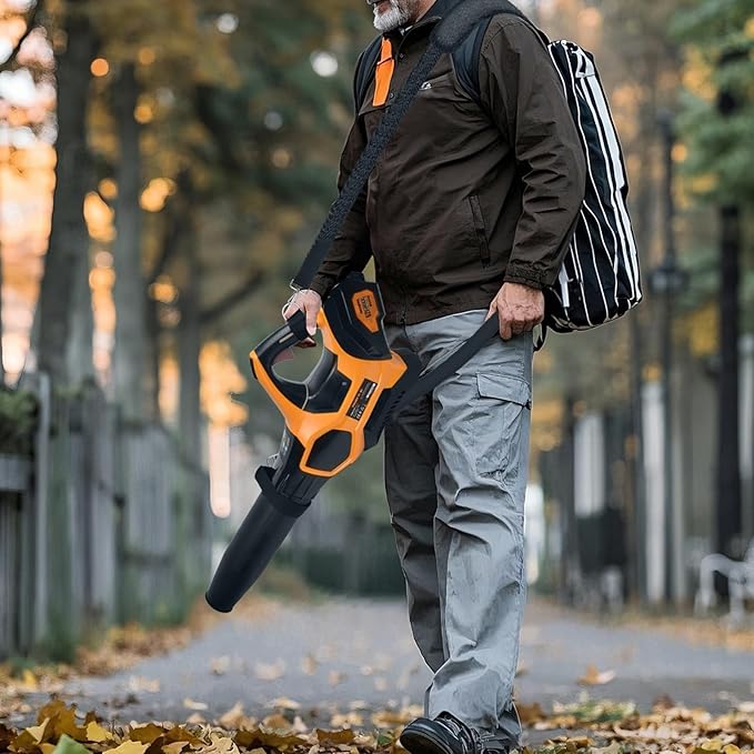 2-Pack Universal Shoulder Strap for Leaf Blower & String Trimmer, Compatible with WOLFMEN for EGO Power+ for WORX for LAZYBOI for LEAPUL for DEWALT for MZK for Greenworks for BLACK+DECKER-Black