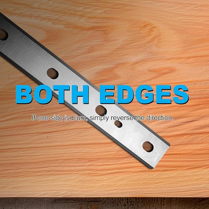 DW734 Planer Blades Knives for DeWalt DW734 7342 Thickness Planers with 12.5 inch HSS Replacement Heat Treated Double edge 2 Set (6 pcs)