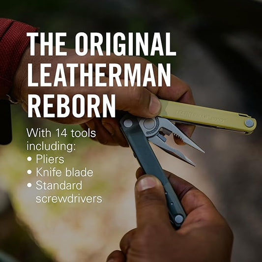 LEATHERMAN, Bond, 14-in-1 Lightweight Multi-tool for Camping, Hiking & Everyday Carry (EDC), Made in USA, Mossy Slate
