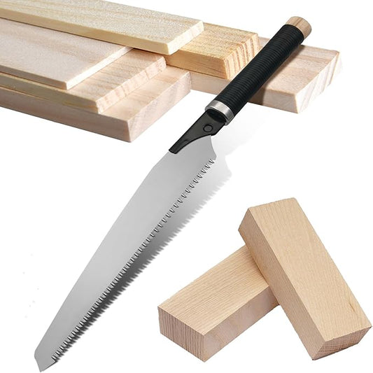 Japanese Pull Saw, 10 Inch Hand Saw with Detachable Blade for Woodworking & Gardening (17TPI)