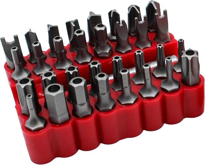 33 pc Security Bit Set with 2" Magnetic Extension Bit Holder