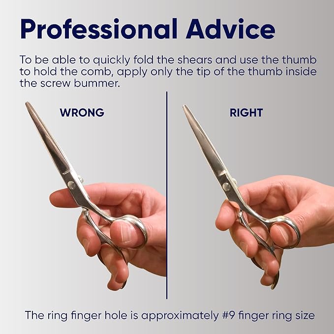 Equinox Razor Edge Series Professional Hair Scissors - 6.5??Premium Japanese Stainless Steel Hair Cutting Scissors, Hair Shears, Hair Razors for Hair Cutting, Barber Accessories & Hair Salon Supplies