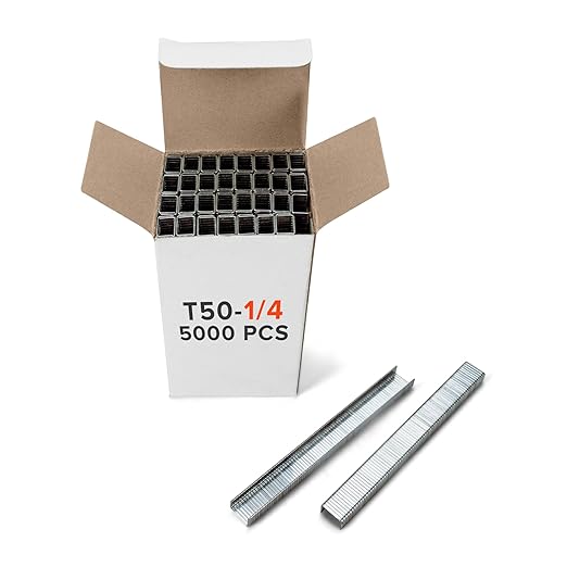 IDL Packaging Heavy Duty Staples for Hummer Tacker HT-9-11, 3/8" x 1/4" x 0.04" (1 Box, 5000 Pcs) - Non-Rusting Stainless Steel & Zinc-Plated Steel Staples for Industrial Stapler