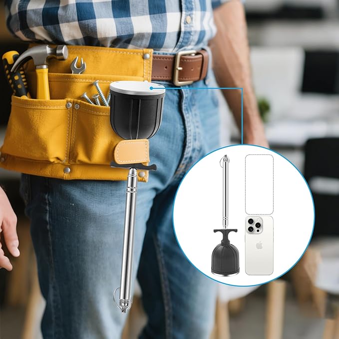 Magnetic Pickup Tool 竊?0LB Heavy Duty Magnet Stick with Handle, Extendable Magnet Wand for Nails, Screws & Metal Objects, Strong Magnetic Tool for Mechanics, Handyman, Garage & Home Use(Black)