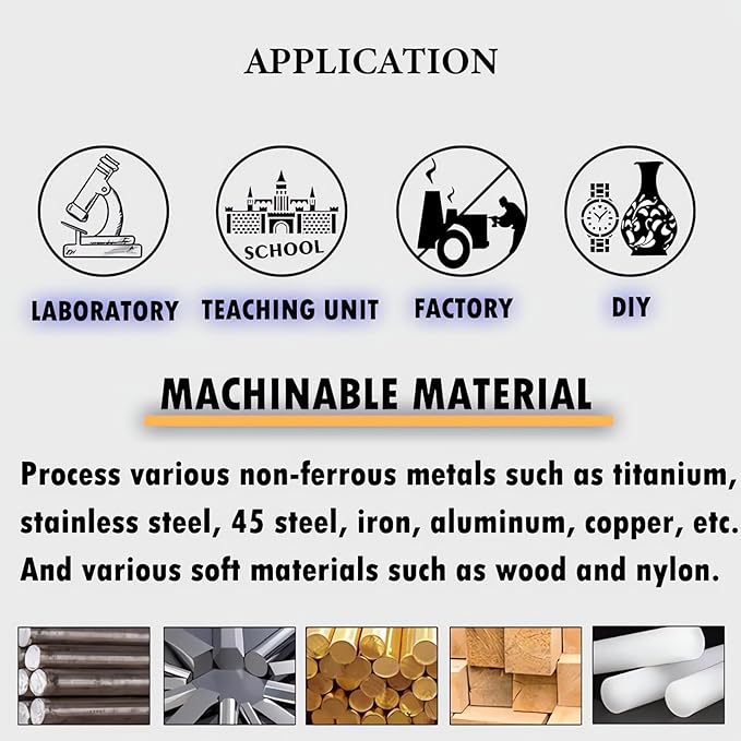 TECHTONGDA High-Precision Mini Milling Machine MT3 with Brushless Motor and Digital Readout Benchtop Mill/Drill for Fine Metal & Wood Processing 1100W Power Infinitely Variable-Speed (50-2250rpm)