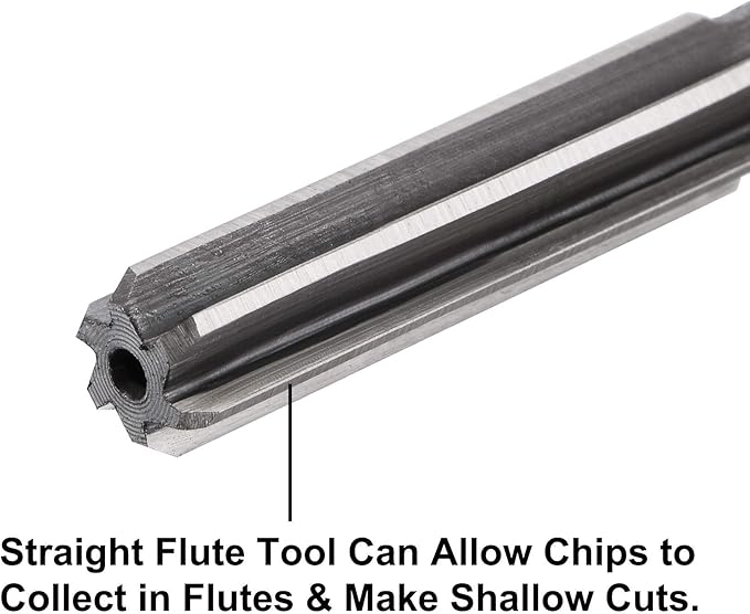 uxcell Chucking Reamer Set Lathe Machine Reamer Straight Flute Milling Cutter High Speed Steel H7 Tolerance (2mm 3mm 4mm 5mm 6mm 7mm 8mm 9mm 10mm) 9pcs