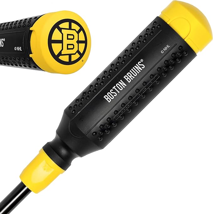 MEGAPRO짰 NHL짰 Team Edition Multi-bit Screwdriver | Officially Licensed NHL짰 Gear | Durable, Ergonomic, Pro-Grade Screwdriver (Boston Bruins짰)