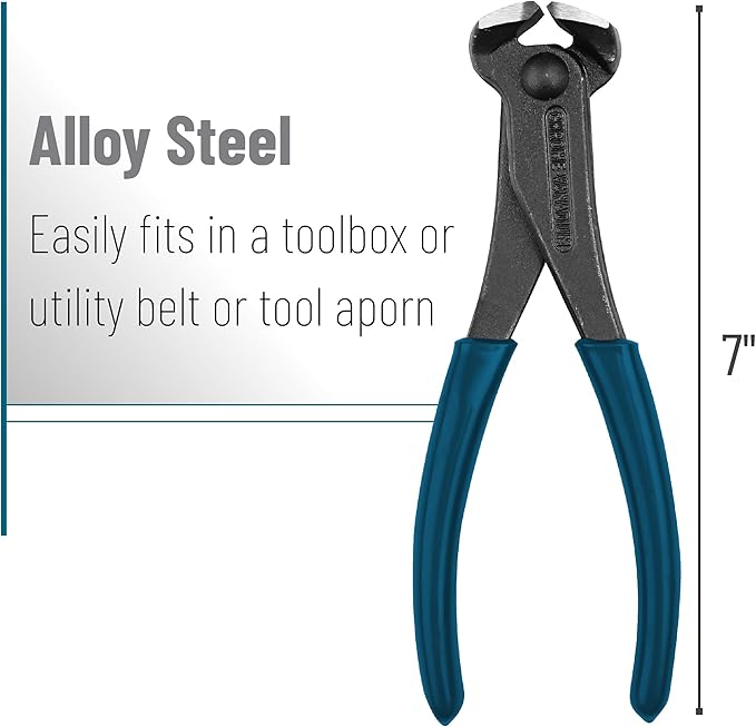 Bates- Nail Puller, Dark Blue Turquoise, Nail Remover Tool, Cutting Pliers, Carpenter Tools, Staple Puller, Nail Puller Tool, End Cutting Pliers, Nail Pliers, Nail Pulling, Nippers Tool