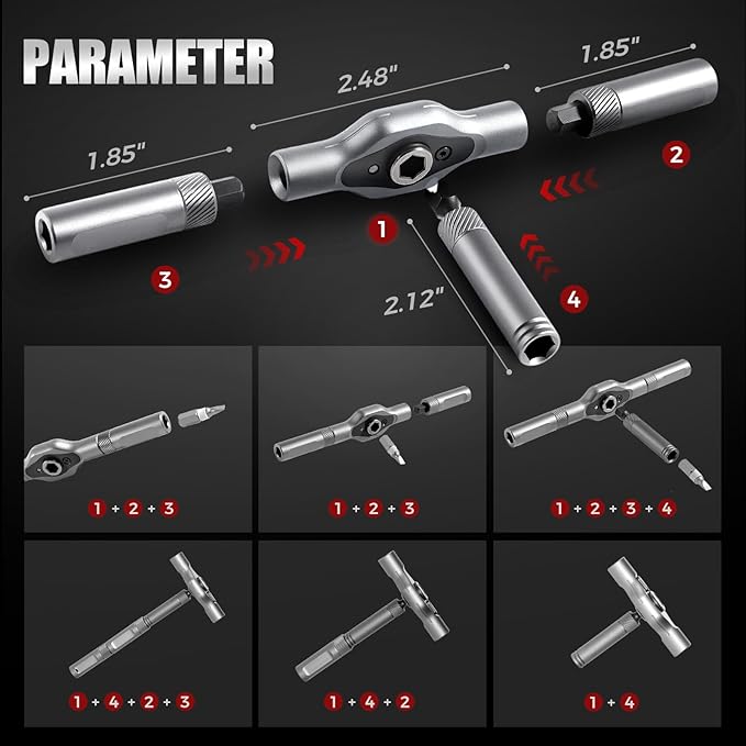 24 In 1 DIY Screwdriver Set Magnetic, 2025 New Multi Bit Screwdriver Sets Portable, Precision Screwdriver Kit Durable, Toolbox Screwdriver Set Suitable for Home Repair (2)