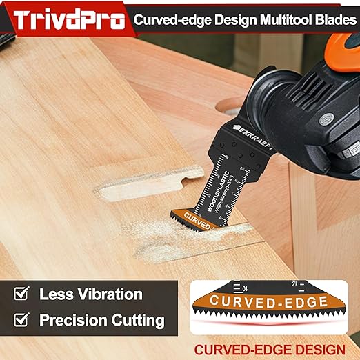 Multitool Blades Multi-Tool Blades Kits - TrivdPro 48pcs Oscillating Tool Blade Oscillating Saw Blades for Metal Wood Plastic Fits Dewalt Milwaukee Ryobi Fein Bosch