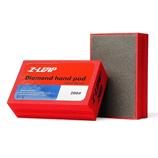 Diamond Hand Polishing Pads for Glass Granite Marble Stone CeramicSanding Blocks for 200 Grit