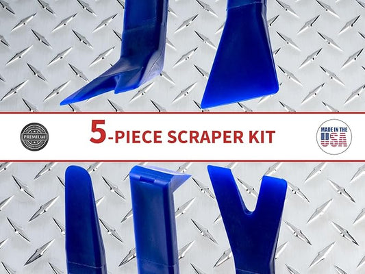 Bojo Tools - 5-Piece Plastic Pry Tool Kit with F1 Case - Medium Duty