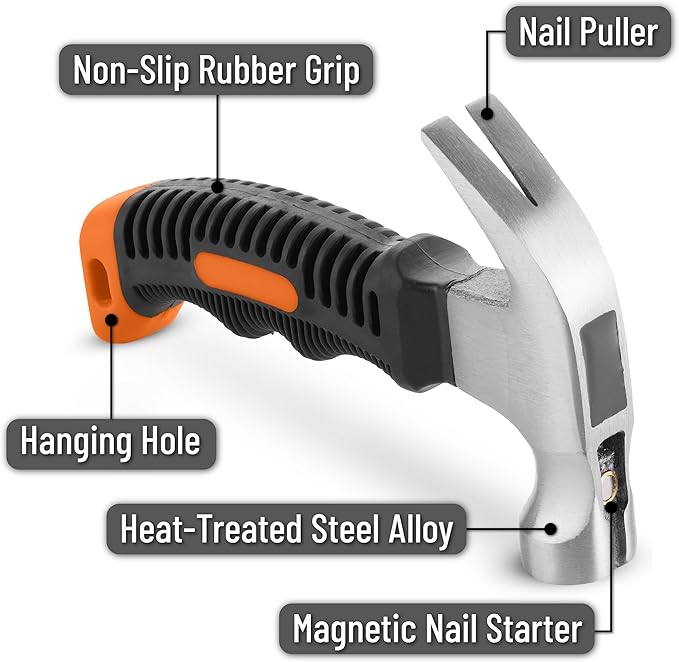 Mr. Pen- Nail Hammer, 8oz, Hammers Tools, Small Hammer for Women