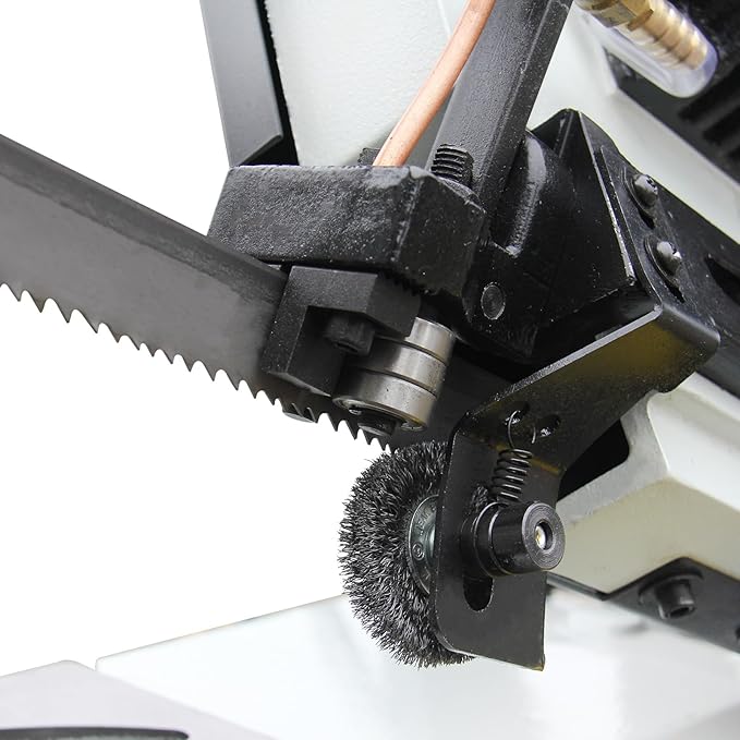 KAKA INDUSTRIAL Metal Band Saw, 9 Inch/228mm Rectangular Cutting Capacity Metal Horizontal Band Saw,4-Speed Dual Voltage Hydraulic Feed and Coolant System 115V/230V BS-912B