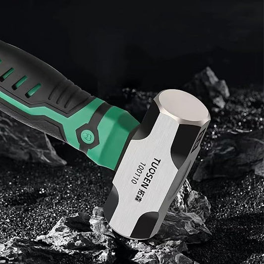 BUSKPOK 1lb Sledge Hammer, Mini Strike Drilling Hammer Sledgehammer with No-Slip Cushion Grip 1 Pound
