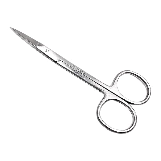Cynamed Iris Micro Dissecting Precision Lab Scissors, Fine Point Straight - Perfect for Doctors, Nurses, EMS, Students, Education & Training and More (Pack of 3)