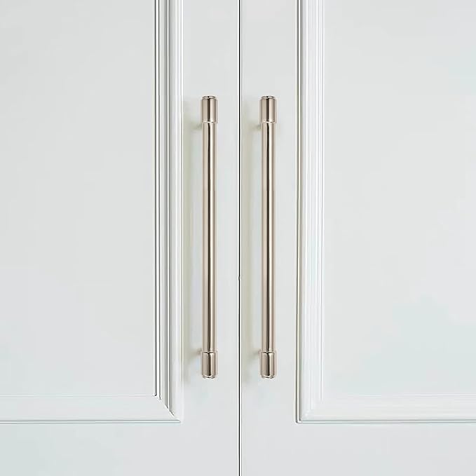 khtumeware 6 Pack 12 Inch(305mm) Polished Nickel Cabinet Pulls Kitchen Cabinet Handles Extra Long Cabinet Pulls Kitchen Cabinet Hardware for Cupboard Drawer Pulls Dresser Handle