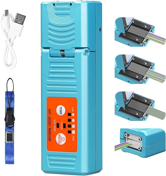 Fiber optical thermal stripper M9 is suitable for 1-48 cores, compatible bare fiber/bundle and ribbon fibers,Dual heating mode and 8-level temperature regulation. Automatic heating peeling tool