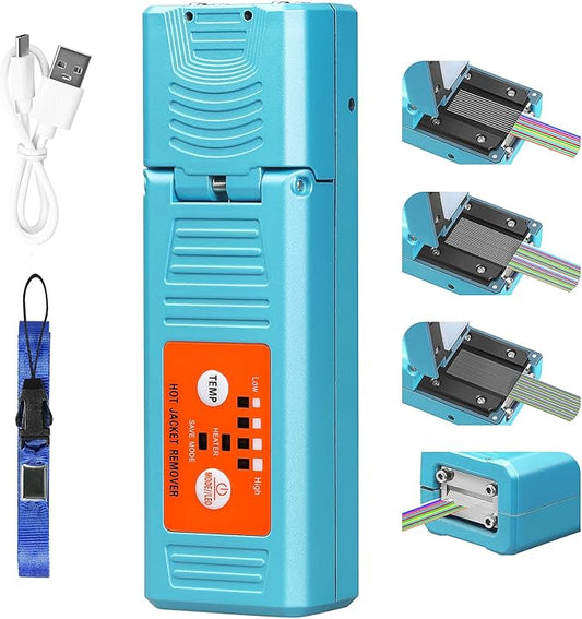 Fiber optical thermal stripper M9 is suitable for 1-48 cores, compatible bare fiber/bundle and ribbon fibers,Dual heating mode and 8-level temperature regulation. Automatic heating peeling tool