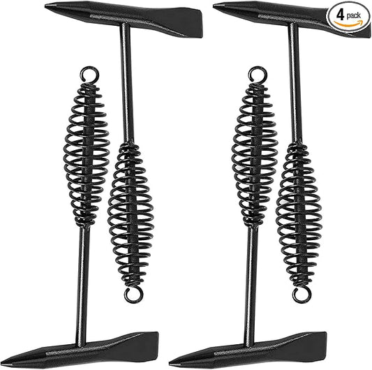 ZOENHOU 4 PCS 10.5" Welding Chipping Hammer, 1.1Lbs 500g Welding Hammer with Coil Spring Handle, Welding Slag Hammer