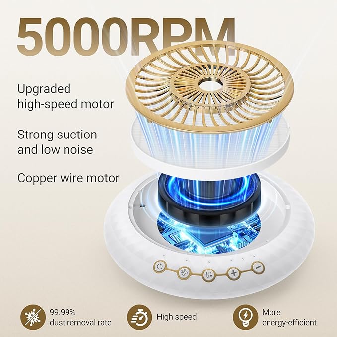 2 in 1 Nail Dust Collector Quiet , 5000RPM Vacuum Fan Extractor with Reusable Filter & 30000RPM Electric Nail Drill File Professional with 6 Bits - Home/Salon Use, Pros Tech & Beginners