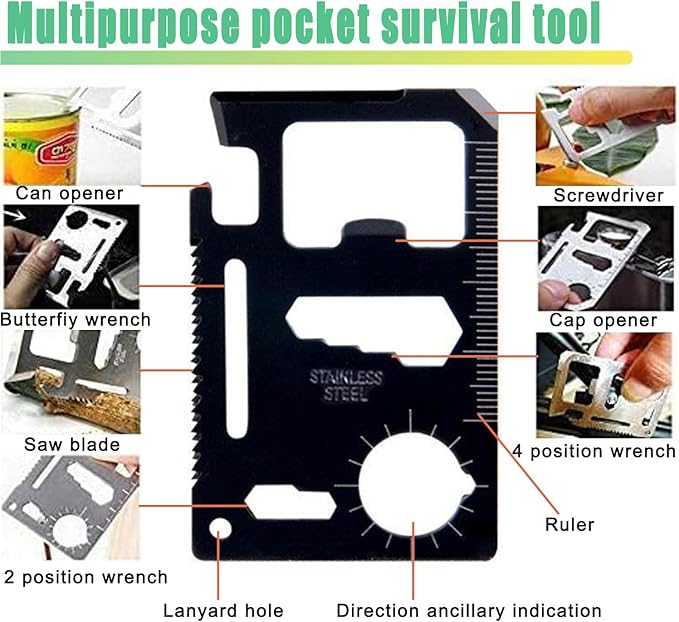 24 Pcs Mini Tape Measure Screwdriver Keychain Set ??Multitool with Credit Card Tool and Pen, Bulk Gifts for Adults, Christmas Party Favors, Men?셲 Survival and Tool Set ??Ideal for Fathers