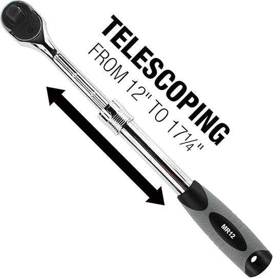 EZRED 1/2" Drive Extendable Ratchet, MR12