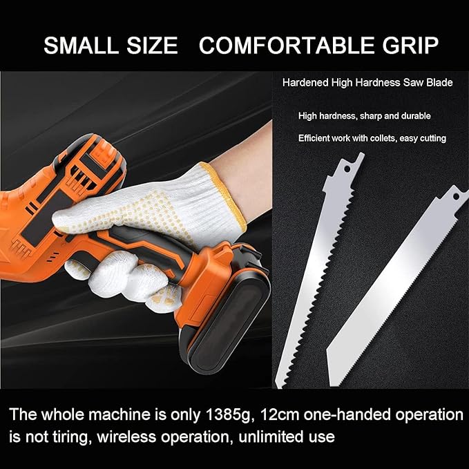 Electric bone saw Cordless Electric Reciprocating Saws for Cutting Meat and Bones Commercial and household electric meat and bone saw (1battery+4sawtooth)