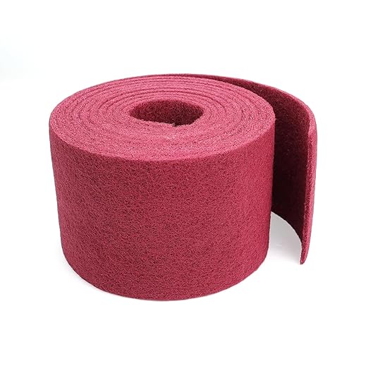 Maroon General Purpose Scuff Pads, Scuffing, Scouring Pad, Sanding, Paint Primer Prep Scratch - Surface Preparation Pad Car Auto Body Woodworking 7447-Premium, 6 Inches * 15 Feet