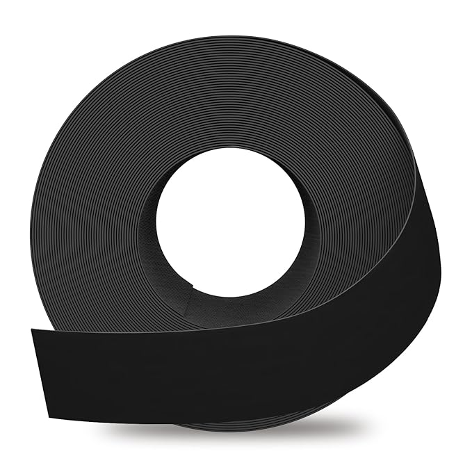 GSCIT Club Black Edge Banding, 3 inch x 50ft Melamine Edge Banding with Hot Melt Adhesive Pre-glued Edge Banding Flexible Edging Trim for Plywood Cabinet Furniture