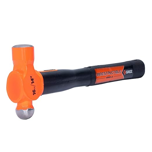 Groz 34538 14" Indestructible Ball Pein Hammer, 16 oz