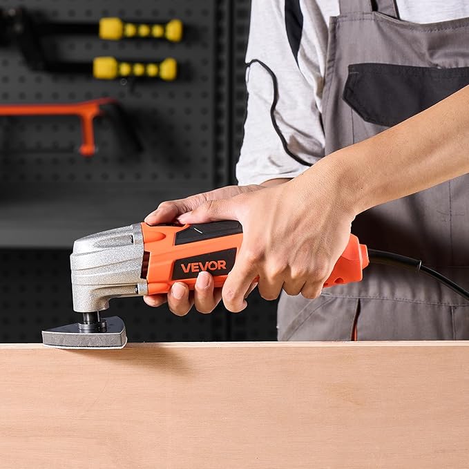 VEVOR Oscillating Tool Multitool, 2.2Amps 22,000 OPM Electric Oscillating Multi Tool Kit Corded with 2.8째 Oscillating Angle, 7PCS Saw Accessories for Cutting, Scraping, Sanding, Floor Stripping