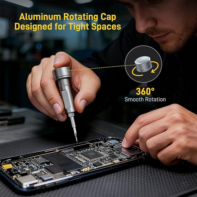 74 in 1 Magnetic Screwdriver Set, Ratchet Screw driver Set, Multi Bit Screwdriver Set with Detachable Handle, Repair Tool Kit for Furniture, Precision Electronics, Bicycle, Watch, DIY, Computer