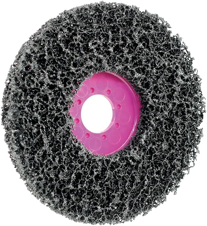 CS Unitec 96700 Magnum Clean Flexible Cleaning Disc, 5" Diameter, 7/8" Arbor, Medium Grit (Pack of 5)