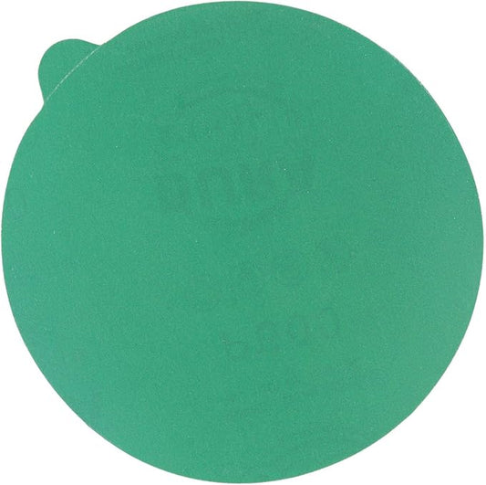 Dura-Gold Premium 5" Green Film PSA Sanding Discs - 600 Grit (Box of 50) - Film Back Self Adhesive Stickyback Sandpaper Discs for DA Sanders, Fast Cut Abrasive - Sand Automotive Paint Woodworking Wood