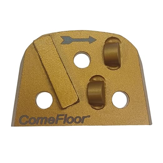 Diamond Grinding Disc for Concrete Thick Epoxy Coating Removal, Half Round PCD*2 w Carbide Cutter for Lavina and Edco Magnatrap Grinders, Set of 3, Counter-Clockwise