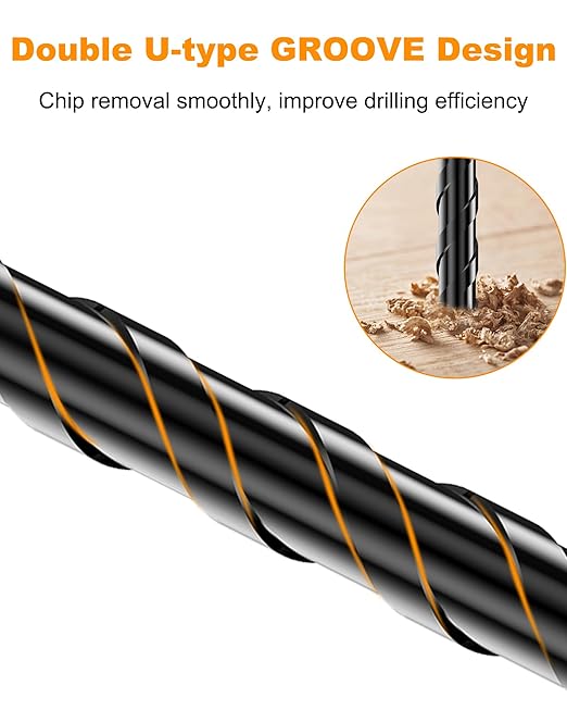 Masonry Drill Bit Set - Cement Drill Bit, Professional Concrete Drill Bit Set (5PCS) for Glass/Brick/Cement/Tile/Etc, Industrial Strength Carbide Cross Drill Bit Tip, 3/16"-1/2" by TITGGI
